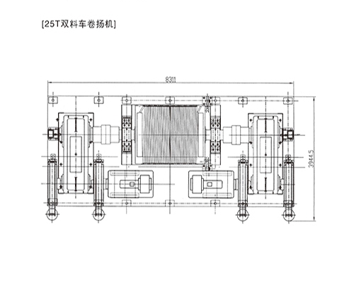 25T雙料車卷揚(yáng)機(jī)