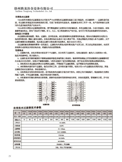 自清洗水過濾器